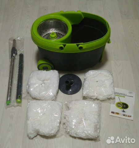 Kloken Spinmop ведро с отжимом на колесах