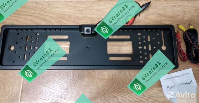 Видеокамера новая заднего вида в номерной рамке