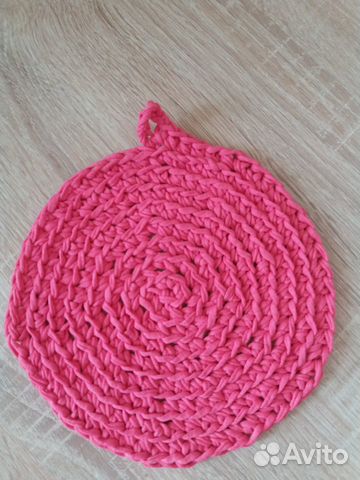 Новые прихватки круглые хлопковые ручная выязка