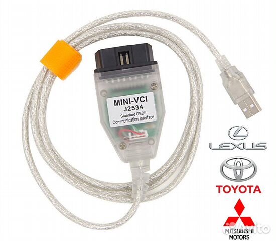 Диагностический адаптер mini vci toyota j2534