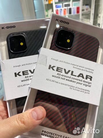 Карбон чехол Kevlar iPhone 13Pro/14Pro/15Pro/Max