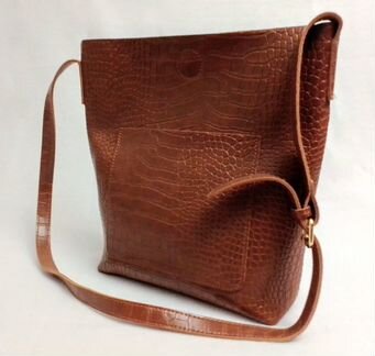 Шоппер, рыжая сумка, новая