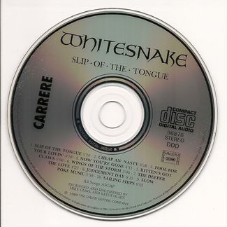 Whitesnake Slip Of The Tongue 1989 DDD Carrere