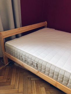 Кровать двуспальная IKEA нейден, реечное дно 2 шт
