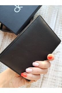 Кожаная обложка для паспорта - Black