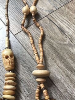 Украшения из натурального дерева и камня