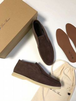 Зимние лоферы Loro Piana Open Walk (с мехом)