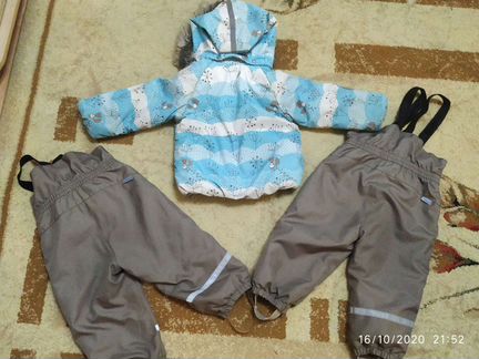 Комплект. Куртка и полукомбинезон р.80