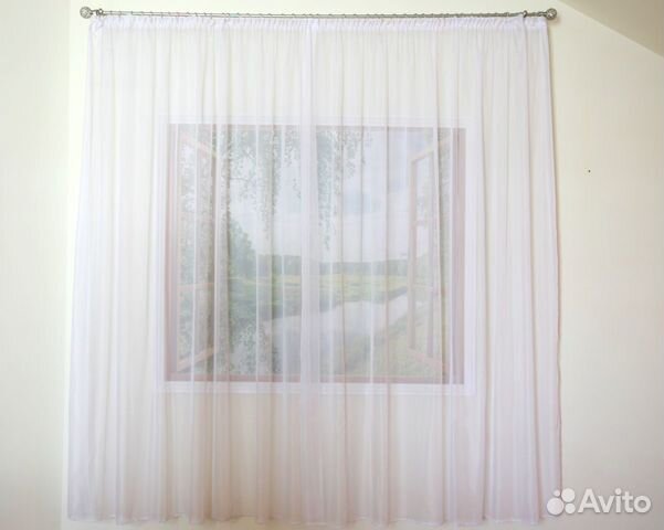 Шторы тюль белая