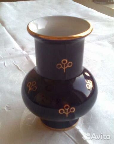 Вазочка лфз Кобальт, СССР 1967г