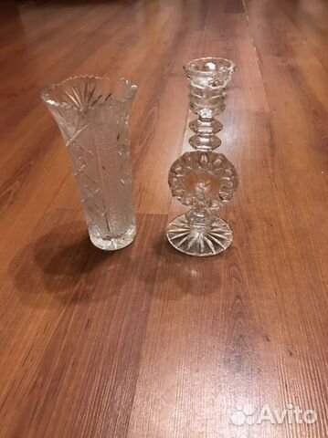 Ваза хрустальная