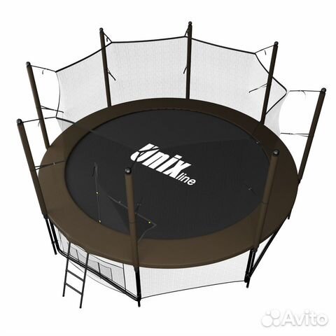 Батут unix line Black&Brown 12 ft (inside)