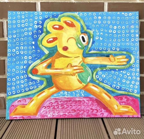 Картина абстракция акрил