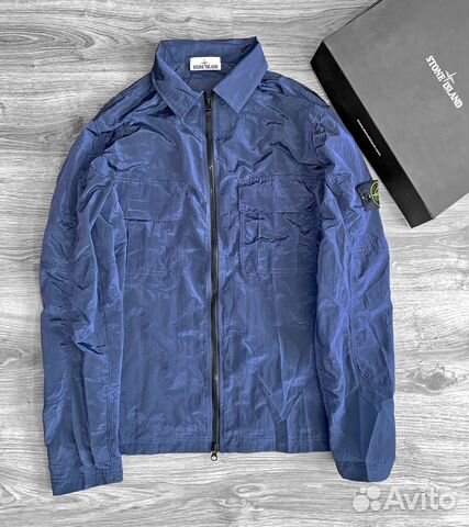Рубашка овершот Stone Island Metal Nylon синий L