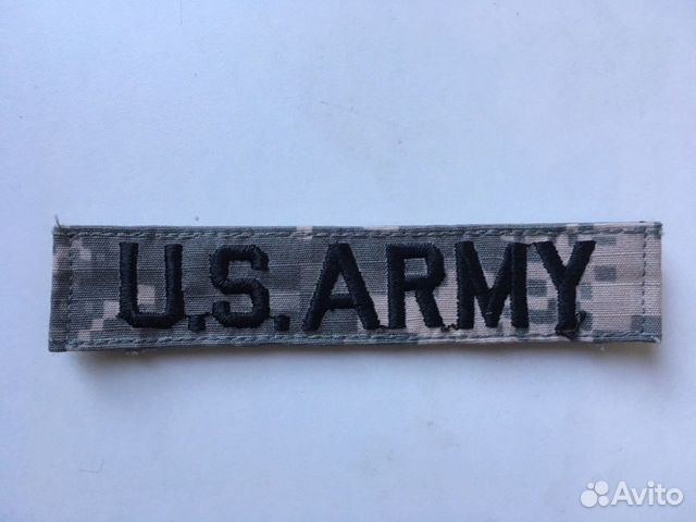 Нашивка на одежду U.S. army с липучкой