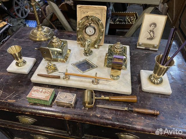 Антикварный письменный прибор, 19 век