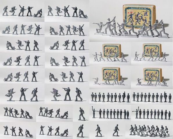 Советские металлические солдатики, матросы лкз