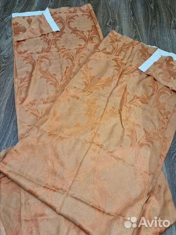 Шторы золотые 2 шт 150см275см