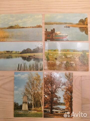 Открытки СССР Озеро Селигер 6 шт