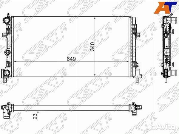 Радиатор skoda roomster