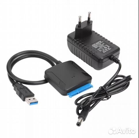 Переходник SATA-USB с блоком питания