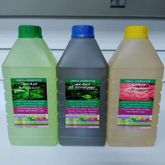 Удобрение Рост + Цвет + Микро HW 1л комплект