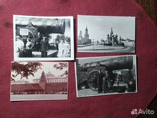 Фото «Царь-Пушка» Москва Кремль 1956г СССР/4шт