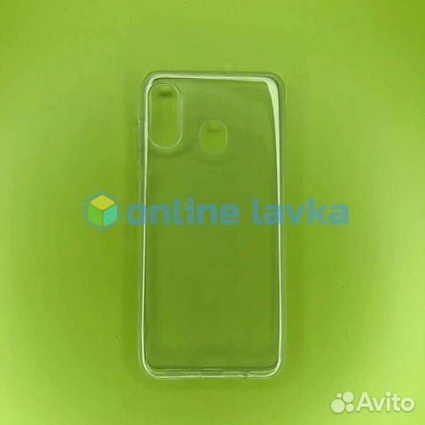 Чехол силикон для Samsung A60 прозрачный