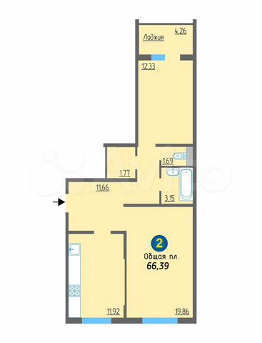 3-к. квартира, 82 м², 10/19 эт.