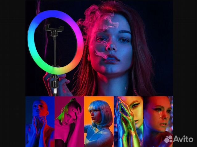 Кольцевые лампы RGB (разноцветные) 20/26/33/45 см