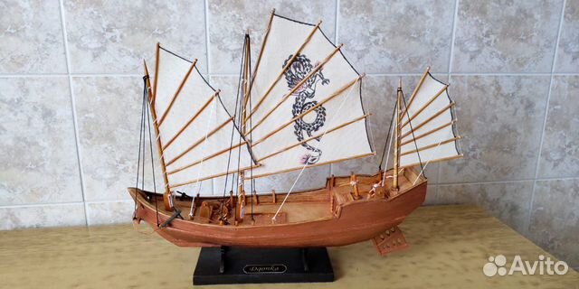 Модель корабля Вьетнамская джонка ручной работы