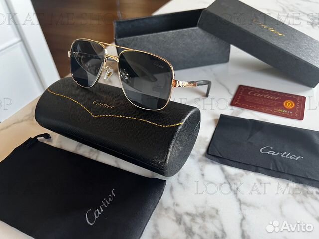Cartier мужские солнцезащитные очки