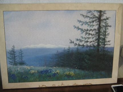 Вышивка гладью (пейзаж)