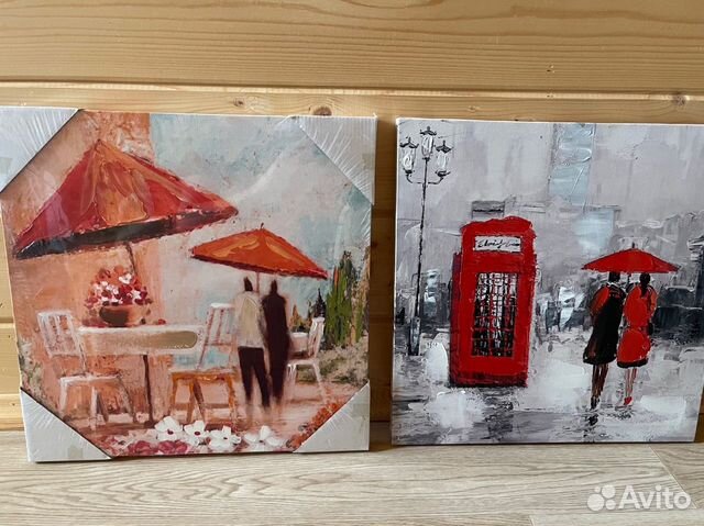 Две картины на холсте