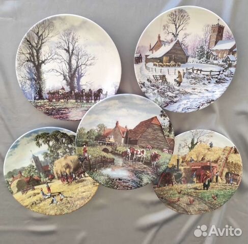 Тарелки настенные Англия Wedgwood Michael Herring