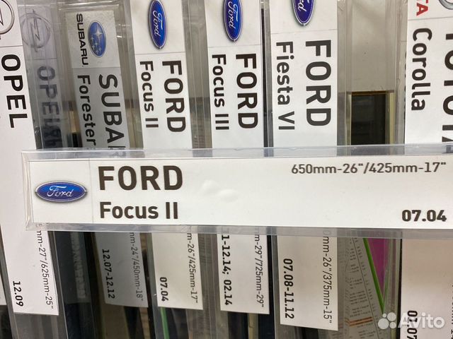 Щетки стеклоочистителя ford focus 2