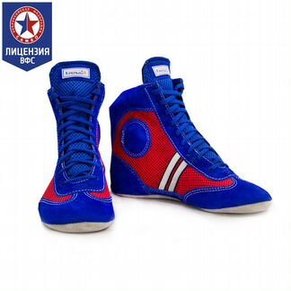 Борцовки крепышя атака комби синие (34)