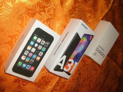 Коробка от смартфона: Samsung Galaxy J1, iPhone 5s