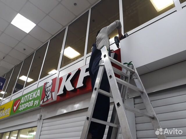 Монтаж Демонтаж Ремонт рекламы в Уфе и рб