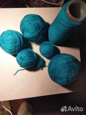 Пряжа шерсть, бирюзовая, 1кг, новая, костюм