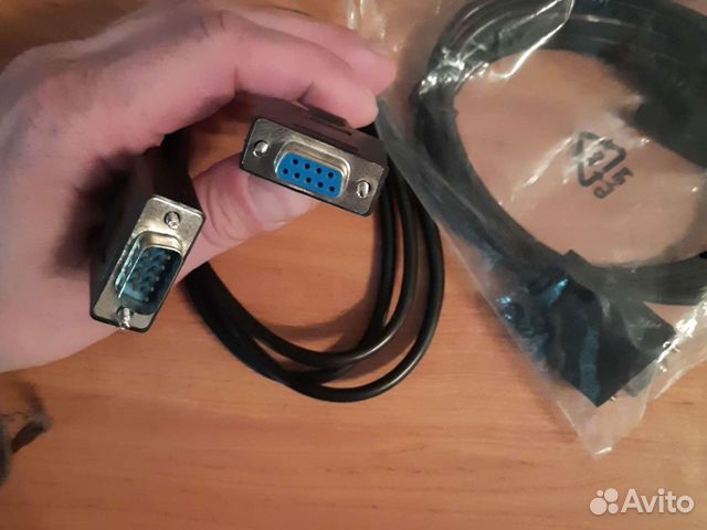 Кабель COM-COM папа-мама 120 см(RS232-RS232)