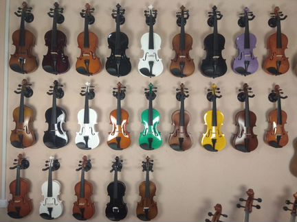 Новые Скрипки 4/4, 3/4, 1/2, 1/4, 1/8, 1/16