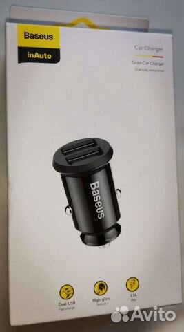 Новая автомобильная зарядка Baseus, так же другие