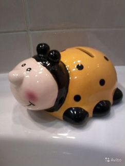 Копилка новая Божья коровка