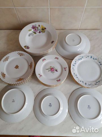 Тарелки из столовых сервизов Чехословакия,ГДР,ссср