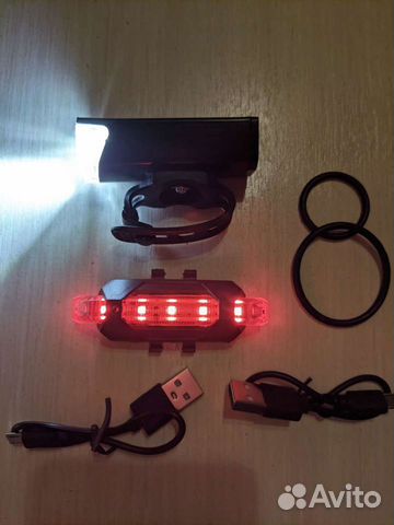 Фонарь для велосипеда водонепроницаемый комплект