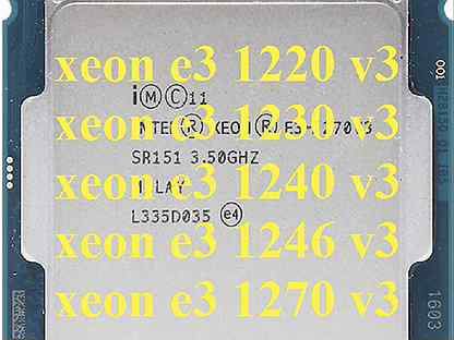 Xeon E3 1270v3 1230v3 1260lv3 1220v3 (i74770 4790)