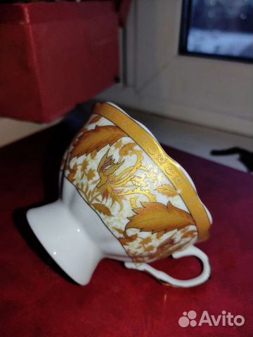 Чайный сервиз золотой павлин