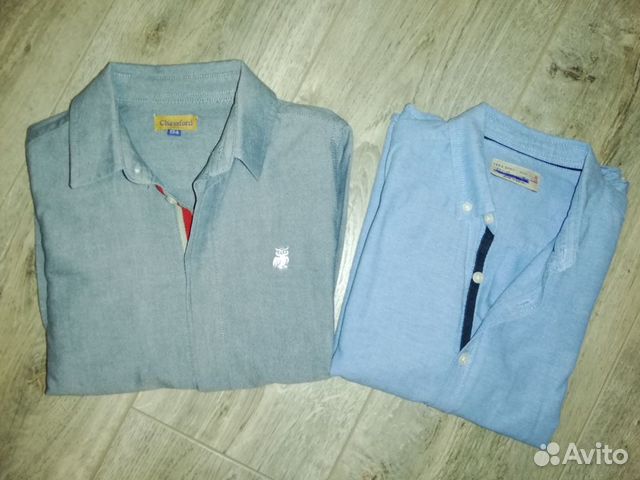 Две стильные рубашки р. 128, майки