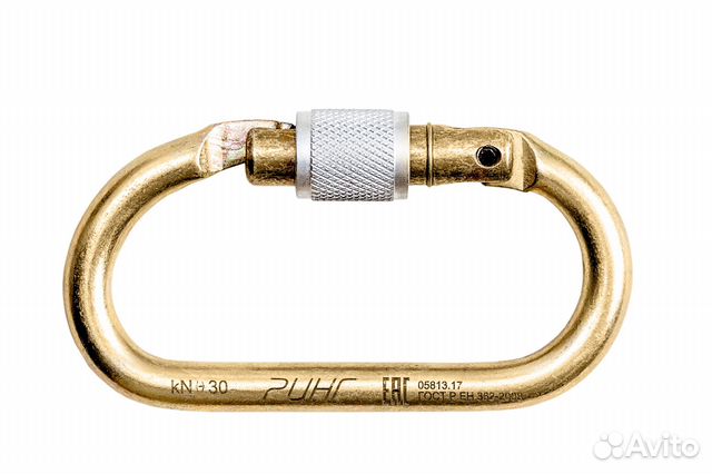 Карабин стальной альпинистский овал